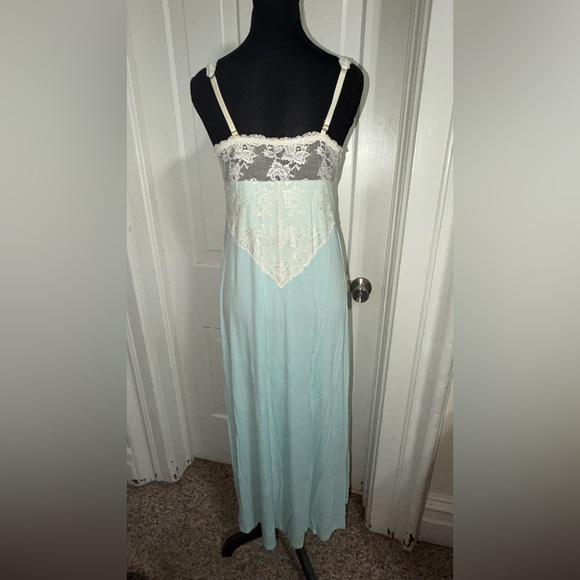 Women’s size medium Lace Trim Chemise - Soft Blue, nightgown - Picture 3 of 6
